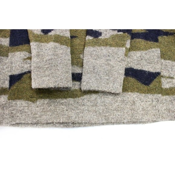 Aritzia WILFRED FREE Carangi Camo Print Alpaca Wool Knit Sweater Dress, Size M - Picture 8 of 13
